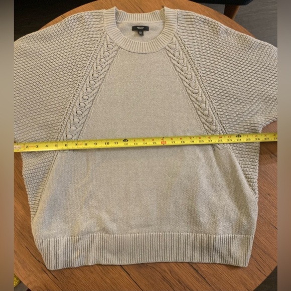 Simply Vera Vera Wang Womens Dove Gray Bat Wing Sleeves Sweater in Size XXL - Picture 9 of 10